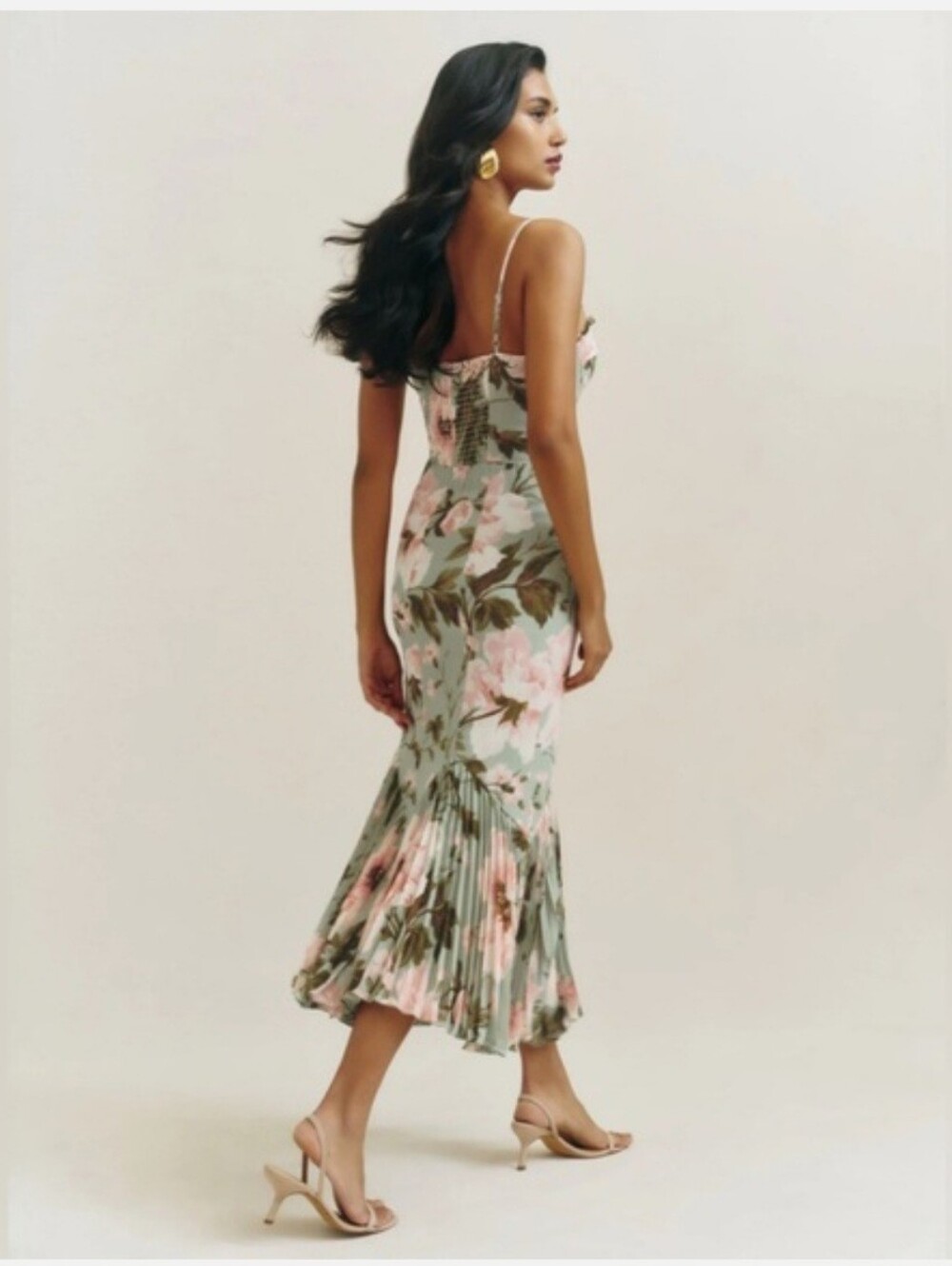 Reformation Aiko Dress in Fauna BNWT Sz 2 Floral - Picture 3 of 9